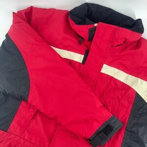 Obermeyer Ski Jacket Winter Coat Insulated Pockets‎ Red Black Junior's 18